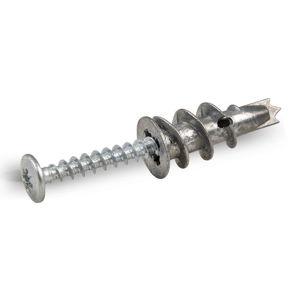 Rawlplug METAL SELF DRILLING WALL ANCHOR WITH 8x1-1/4 SCREWS - BAG OF 25, PK25 R-S0-DRA-02+8-2 - main